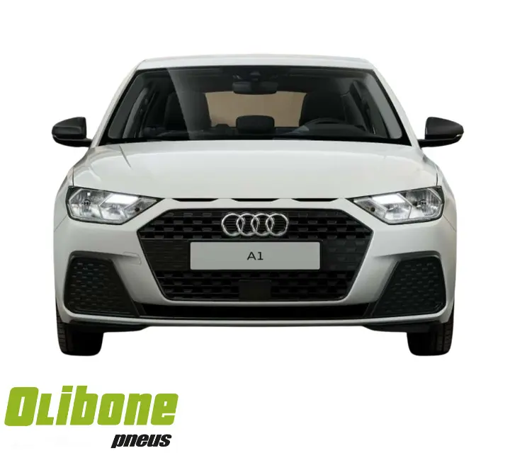 Imagem se refere a um veículo audi a1 na cor branca