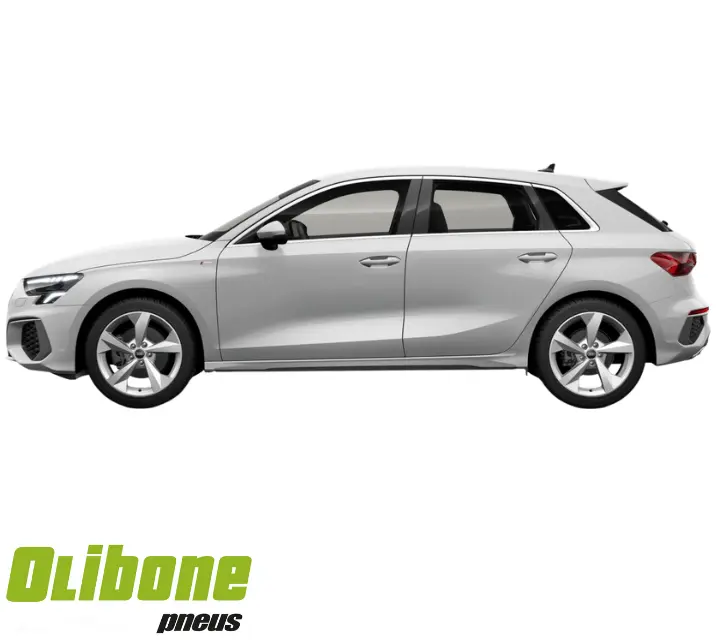 Por que o pneu original do Audi A3 é tão relevante na escolha? 1 audi a3 na cor branca