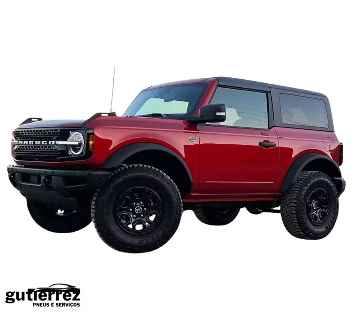imagem se refere ao ford bronco na cor vermelha
