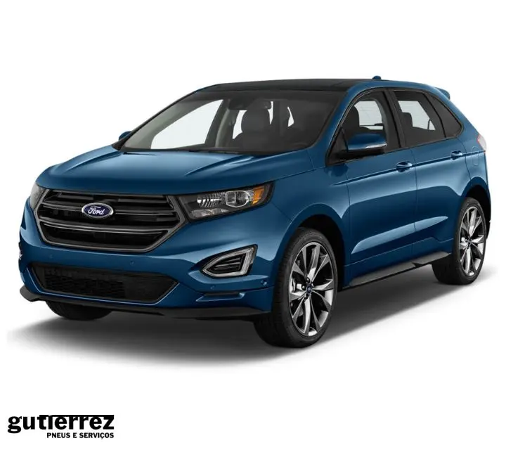 imagem se refere ao ford edge na cor azul